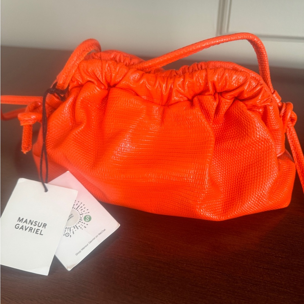Mansur Gavriel Orange Leather Bag